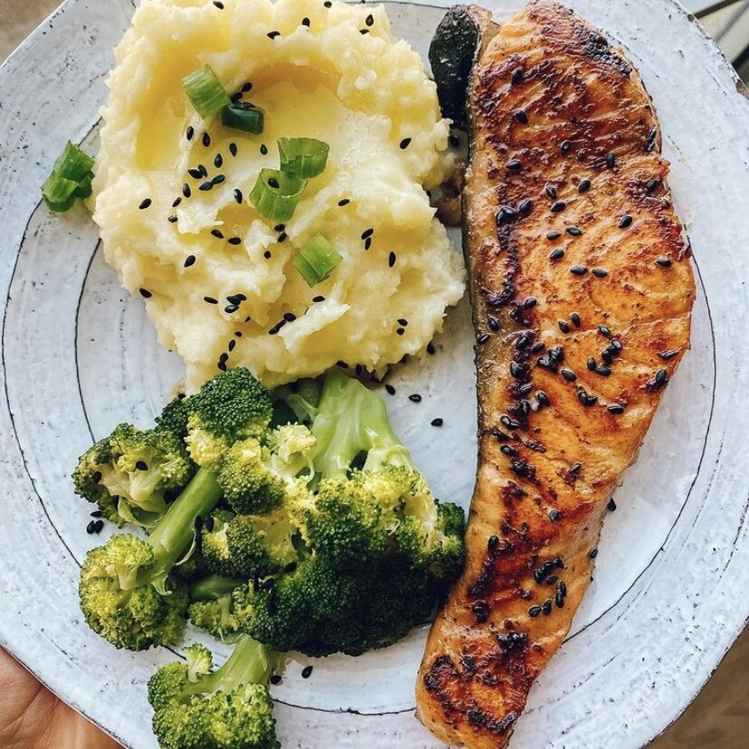 Pan Seared Sesame Salmon